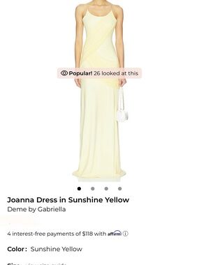 Deme by Gabriella Joanna Dress in Sunshine Yellow